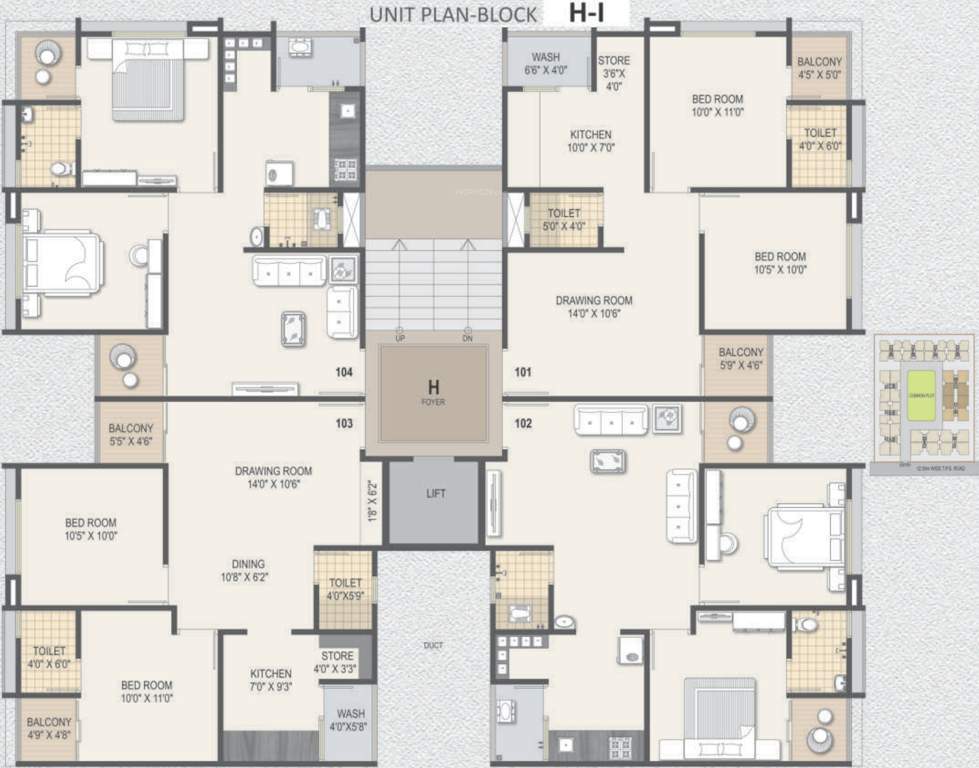 lavish Images for Cluster Plan of Prathna Lavish