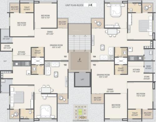 Images for Cluster Plan of Prathna Lavish lavish Images for Cluster Plan of Prathna Lavish