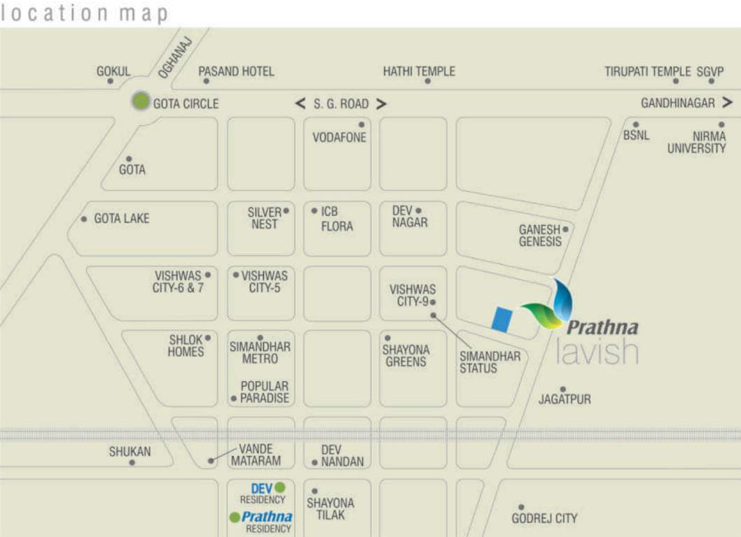 lavish Images for Location Plan of Prathna Lavish