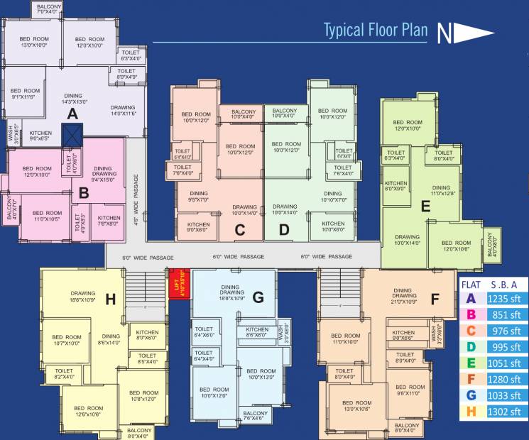 Images for Cluster Plan of Sapnil Developers Sapnil Residency