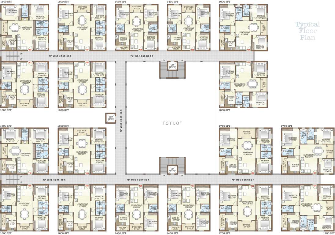  residency Images for Cluster Plan of Krishna Sri Krishna Residency
