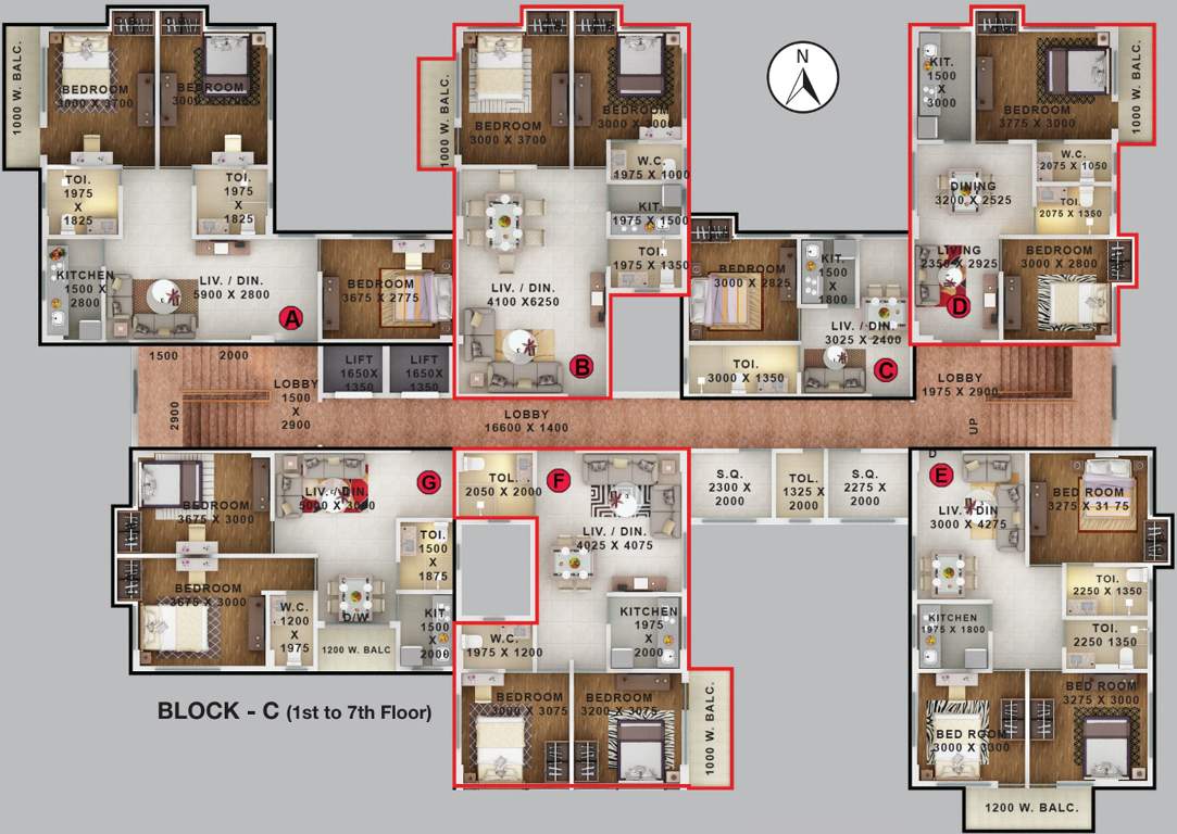 jeebon residency Images for Cluster Plan of Daffodil Jeebon Residency