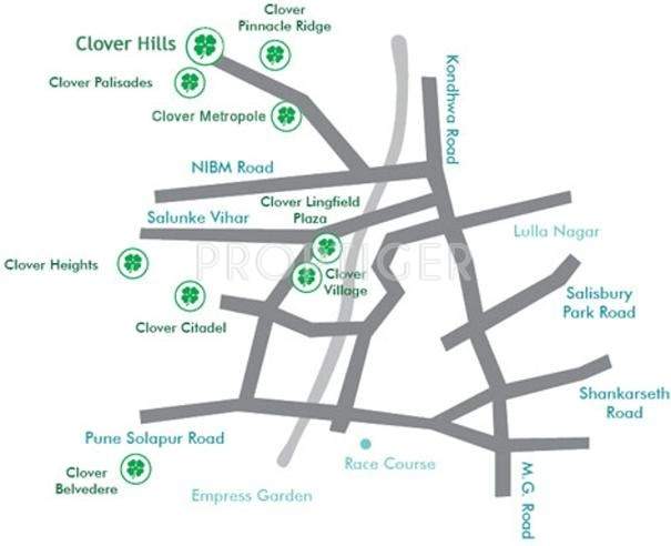 hills Images for Location Plan of Clover Realty Hills