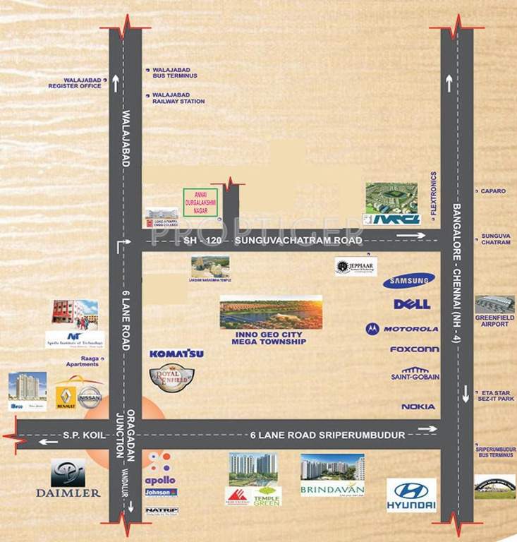 Gita Properties Annai Durgalakshmi Nagar Location Plan
