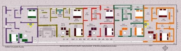 Images for Cluster Plan of Maha Flats Bharathiyaar Street