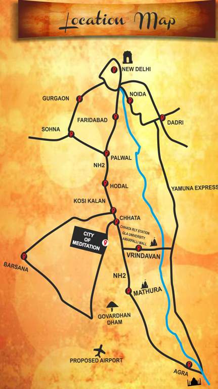 Images for Location Plan of Advetaya City Of Meditation