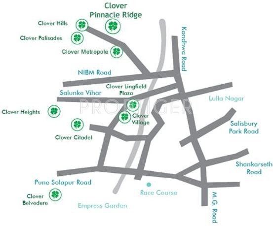Clover Builders Pinnacle Ridge Location Plan