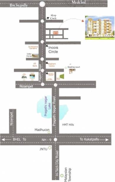 Images for Location Plan of Sri Vaishnavi Builders Sai Green Heights