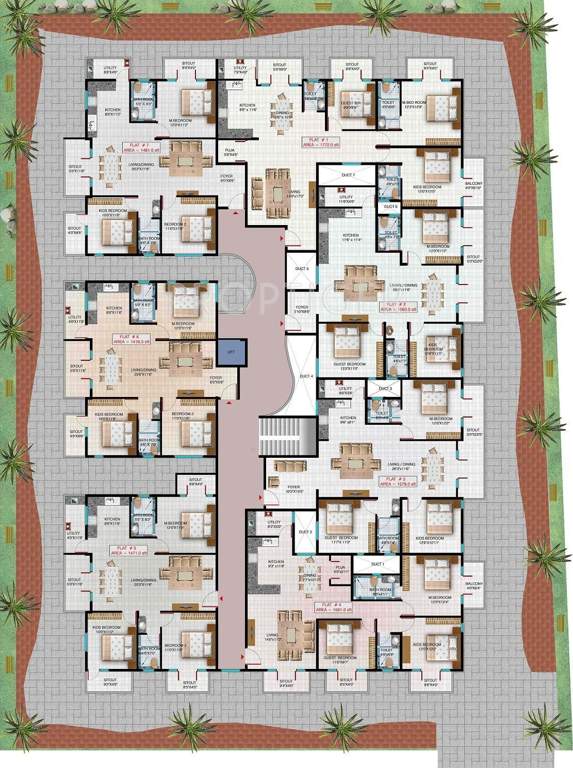 Images for Cluster Plan of Aryan Build Estates Pvt Ltd Faery