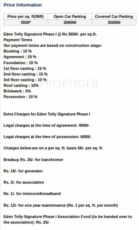 Images for Payment Plan of Eden Group Tolly Signature Payment Plan