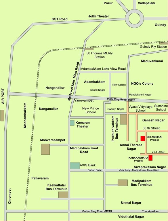Images for Location Plan of Yogalakshmi Constructions Kanagathara