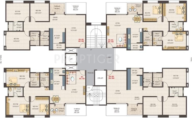 Images for Cluster Plan of GK Developers Rose Woods