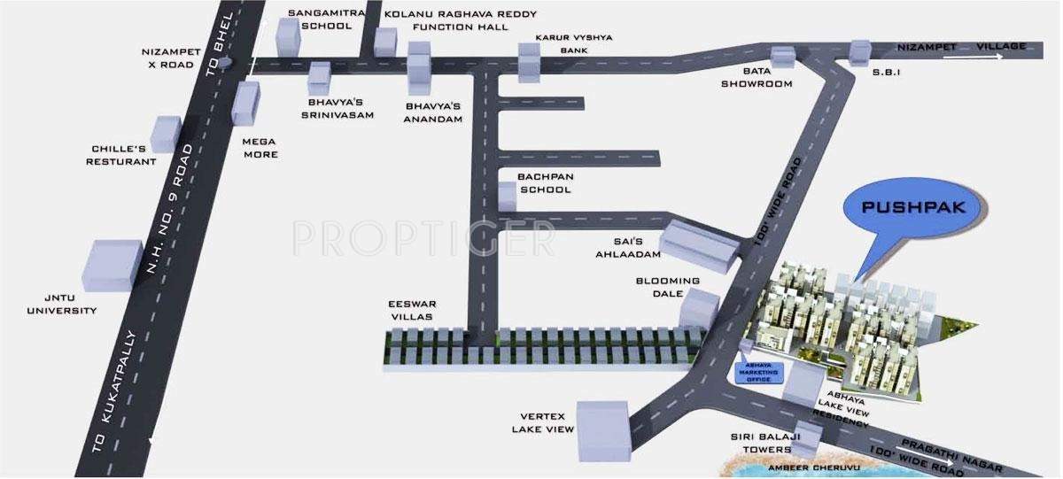 pushpak Images for Location Plan of Vazhraa Pushpak