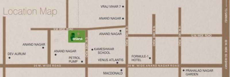  oriana Images for Location Plan of Vraj Oriana