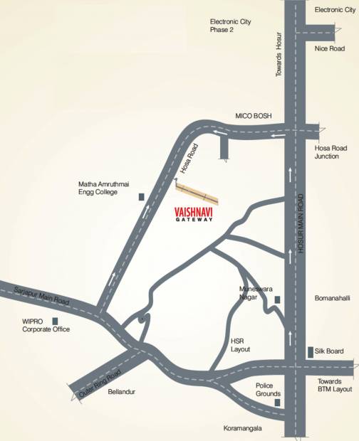 Images for Location Plan of Vaishnavi Infrastructure Gateway Villas