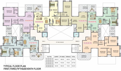 Images for Cluster Plan of Venus Krushna Park C Wing Images for Cluster Plan of Venus Krushna Park C Wing