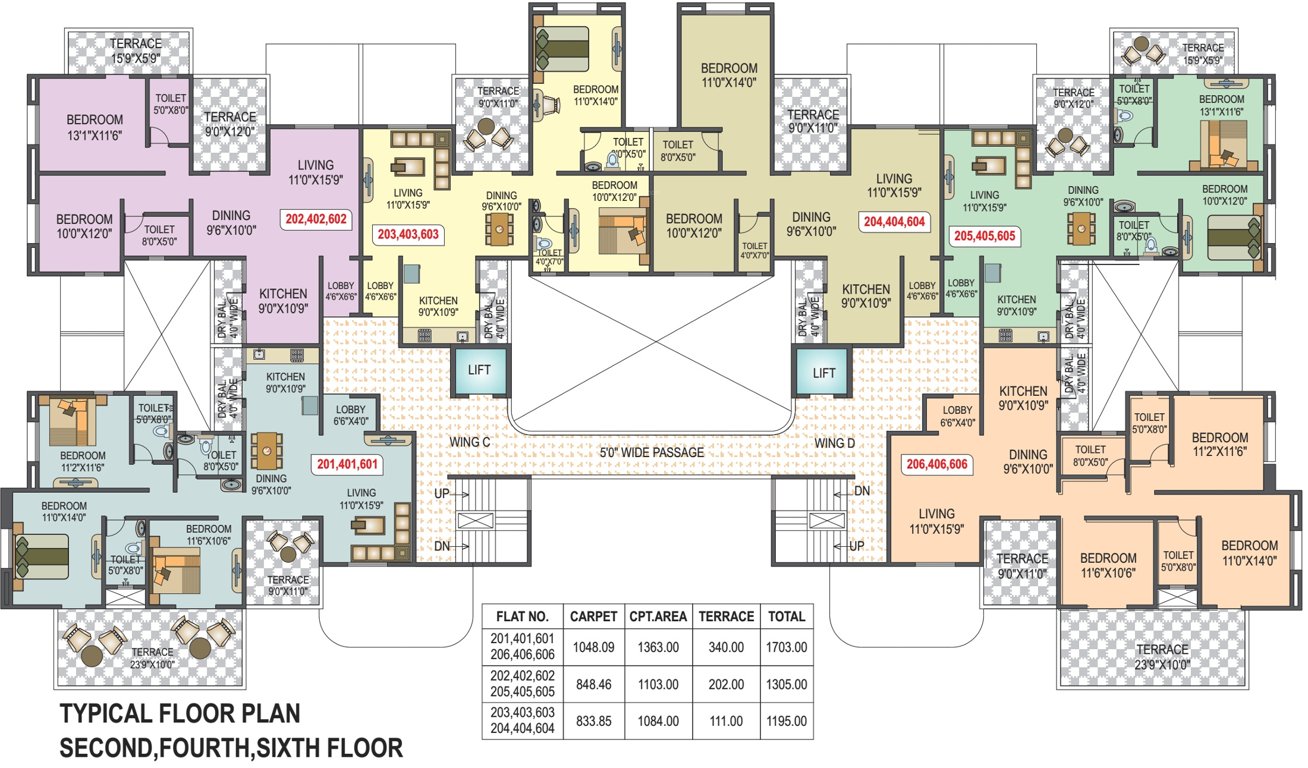 Images for Cluster Plan of Venus Krushna Park C Wing