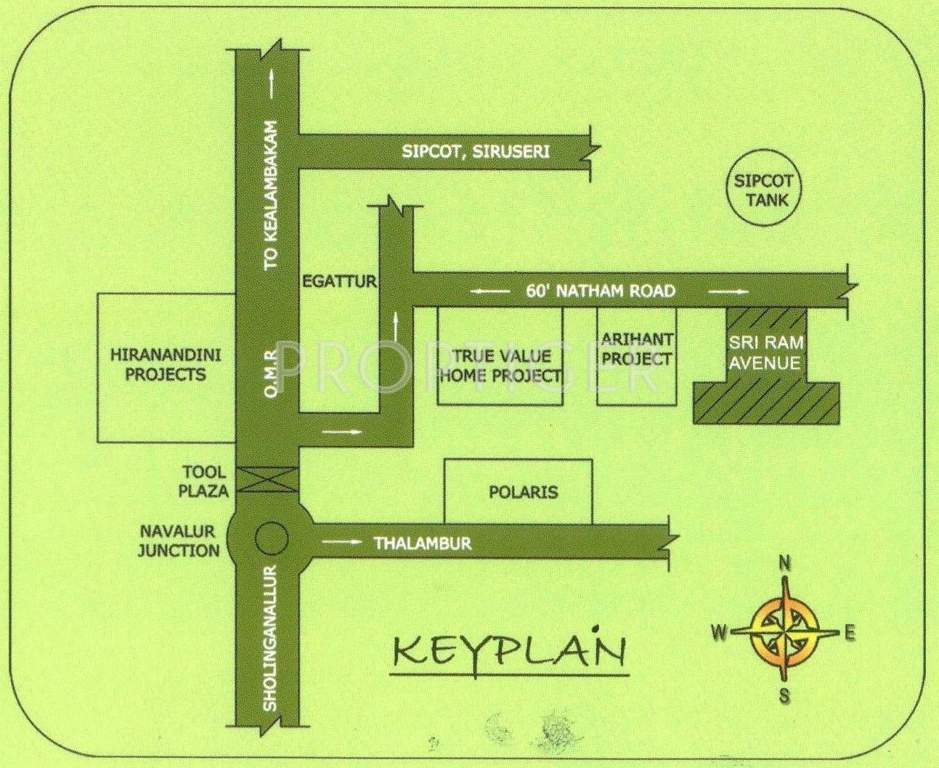 Shri Raama Builders Shri Ram Priya Avenue Location Plan