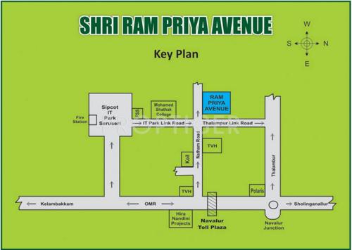 Shri Raama Builders Shri Ram Priya Avenue Location Plan