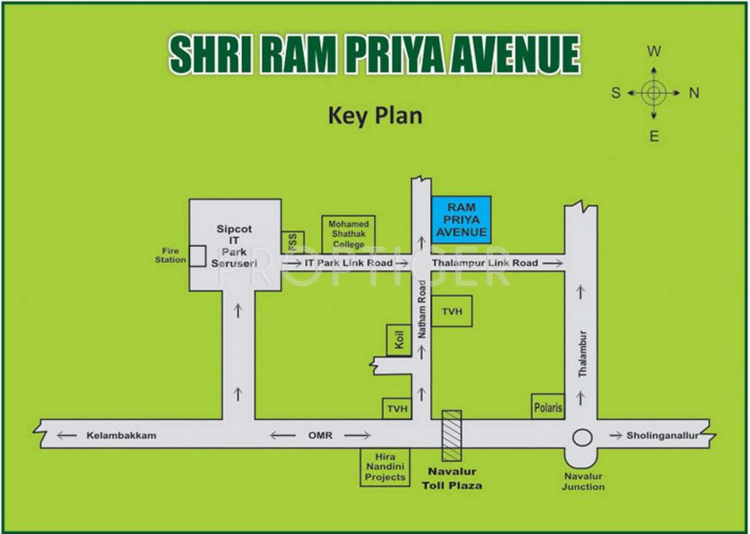 Shri Raama Builders Shri Ram Priya Avenue Location Plan