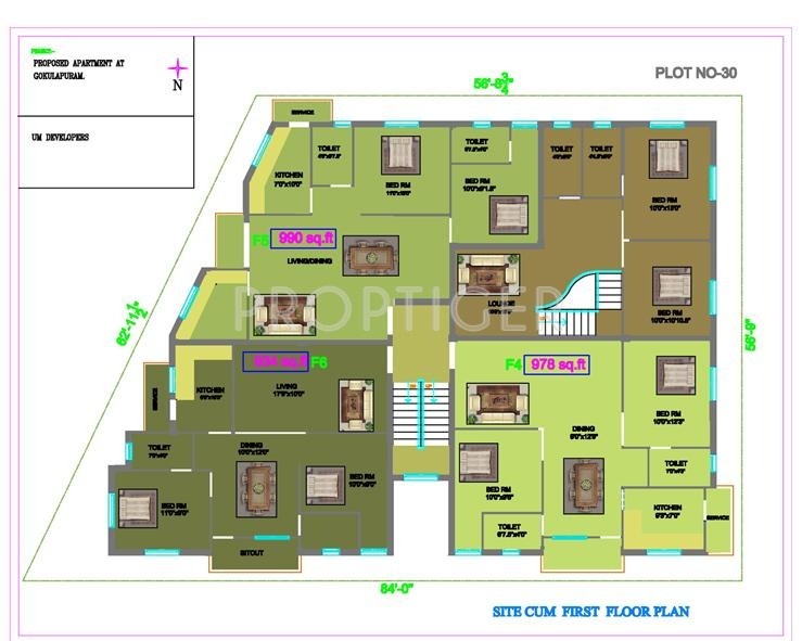 Images for Cluster Plan of UM Gokulam Phase 2