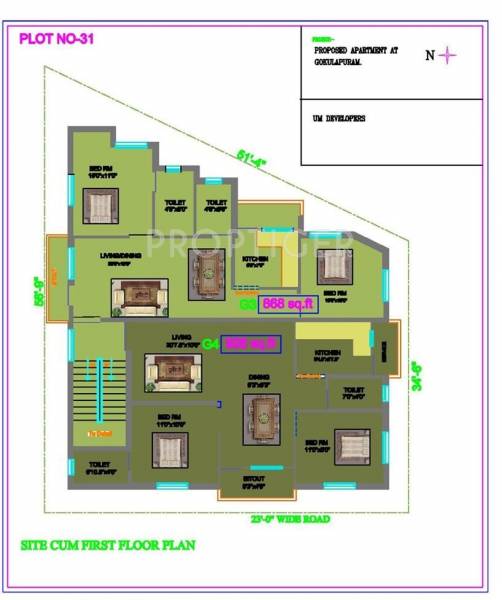 Images for Cluster Plan of UM Gokulam Phase 2