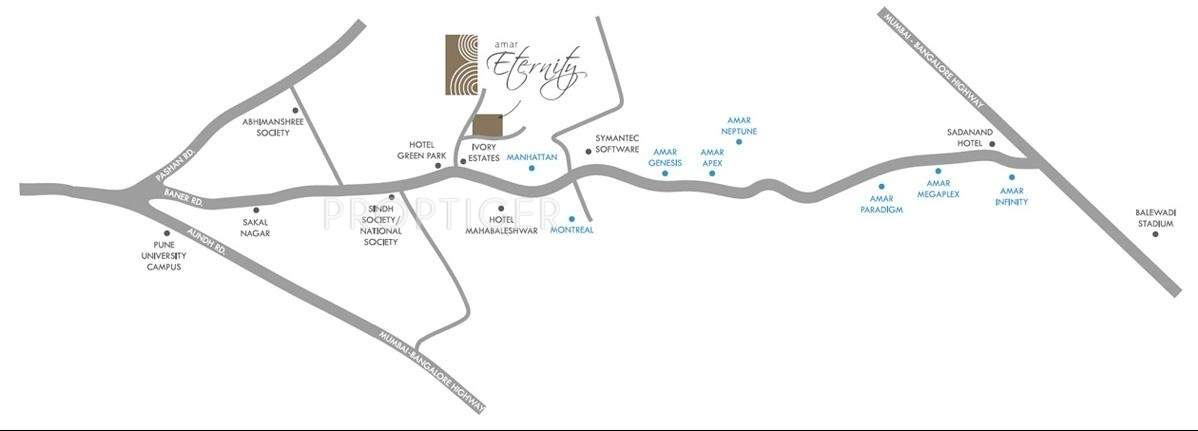 eternity Images for Location Plan of Amar Builders Pune Eternity