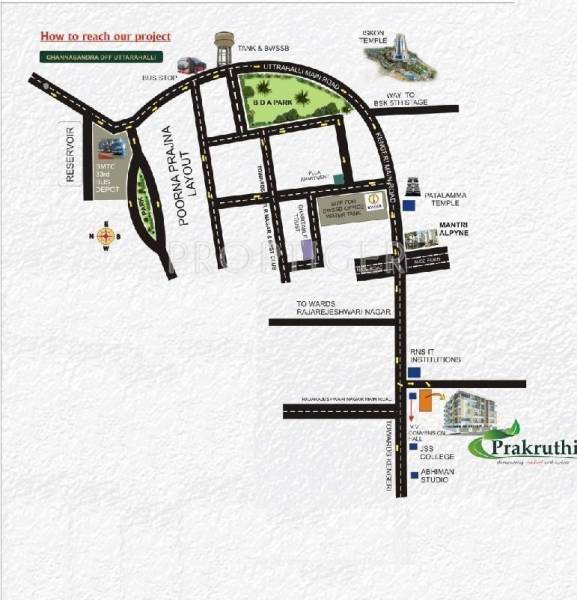 Prakruthi Shelters Prakruthi Elite Location Plan