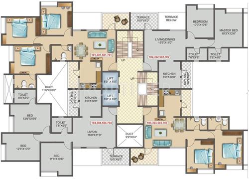  belcastel Images for Cluster Plan of Sancheti Belcastel