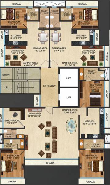 Images for Cluster Plan of AIM Rathod Niwas
