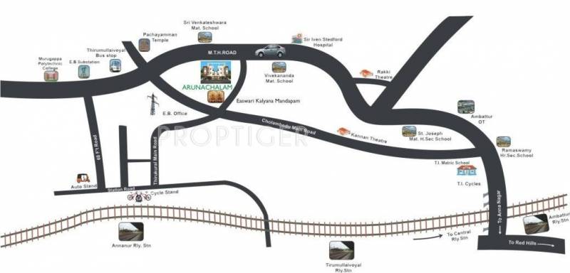 UA Foundation Arunachalam Location Plan