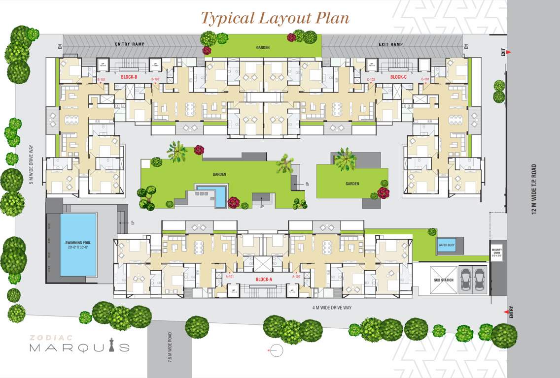  marquis Images for Cluster Plan of Zodiac Marquis