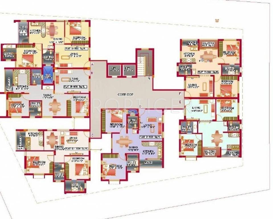 Images for Cluster Plan of Pro Build Developers Four Season Residences