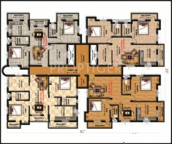 Images for Cluster Plan of  KNR Abirami Webster Village