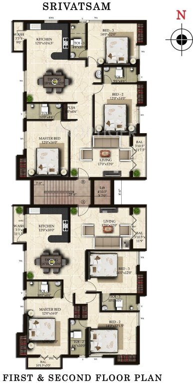Images for Cluster Plan of India Srivatsam