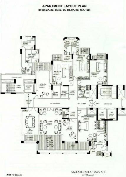 Images for Cluster Plan of DLF The Aralias