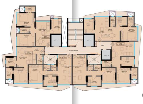  urbana-heights Heights Cluster Plan From 9th To 15th Floor