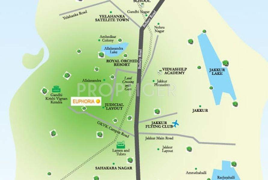 euphoria Images for Location Plan of Gokaldas Lifestyle Euphoria