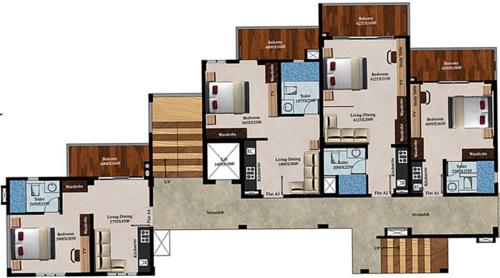 Images for Cluster Plan of Trine Trine Suites