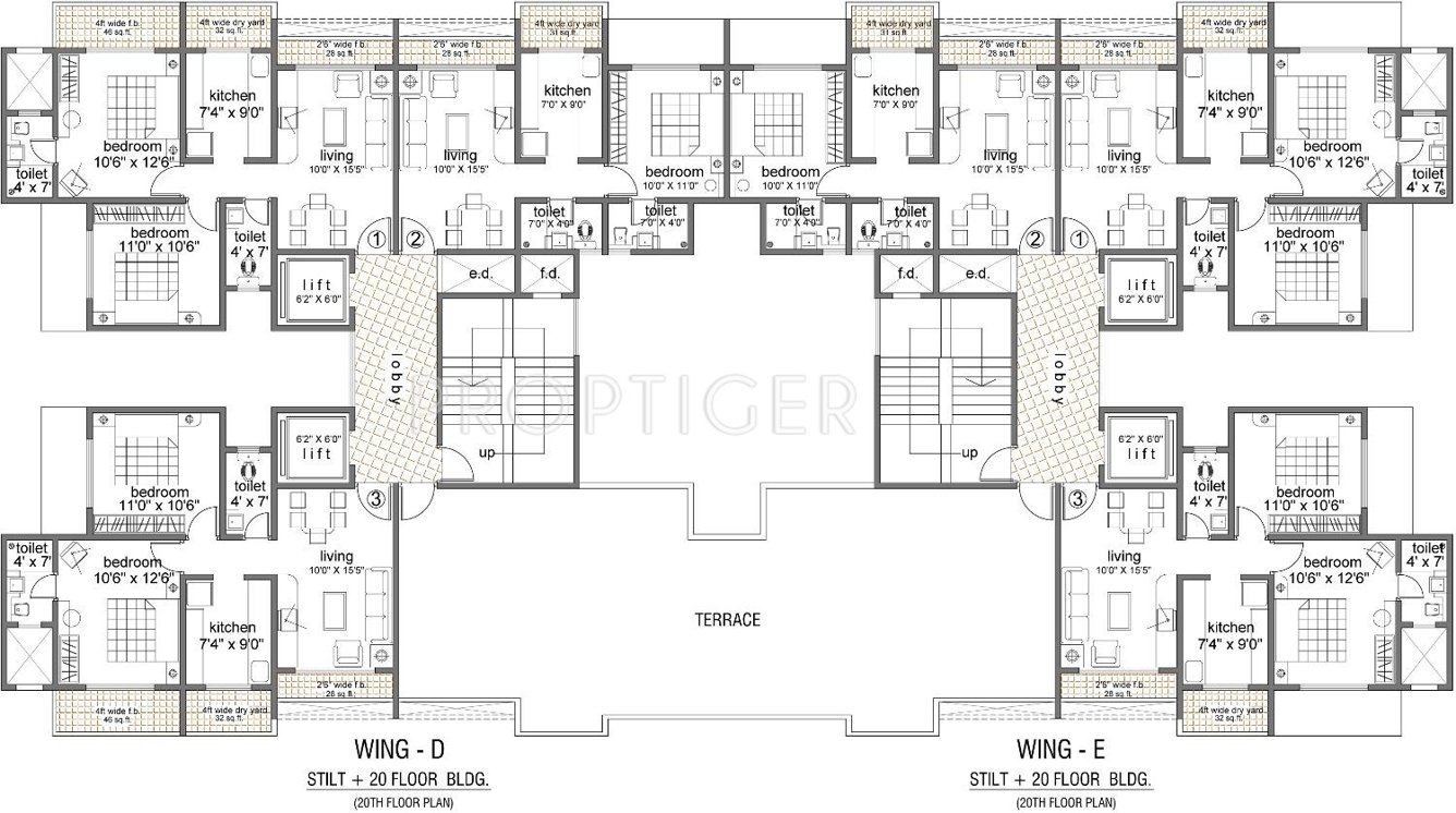  residency Images for Cluster Plan of Mayuresh Group Residency