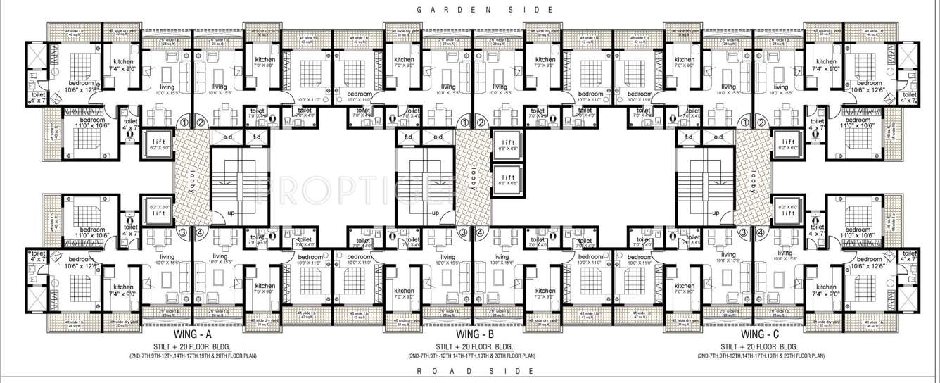  residency Images for Cluster Plan of Mayuresh Group Residency