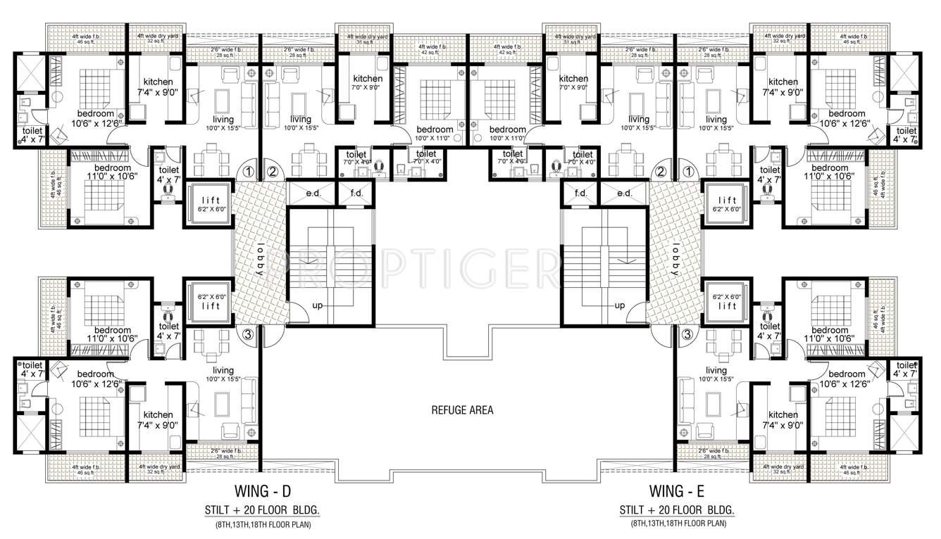  residency Images for Cluster Plan of Mayuresh Group Residency