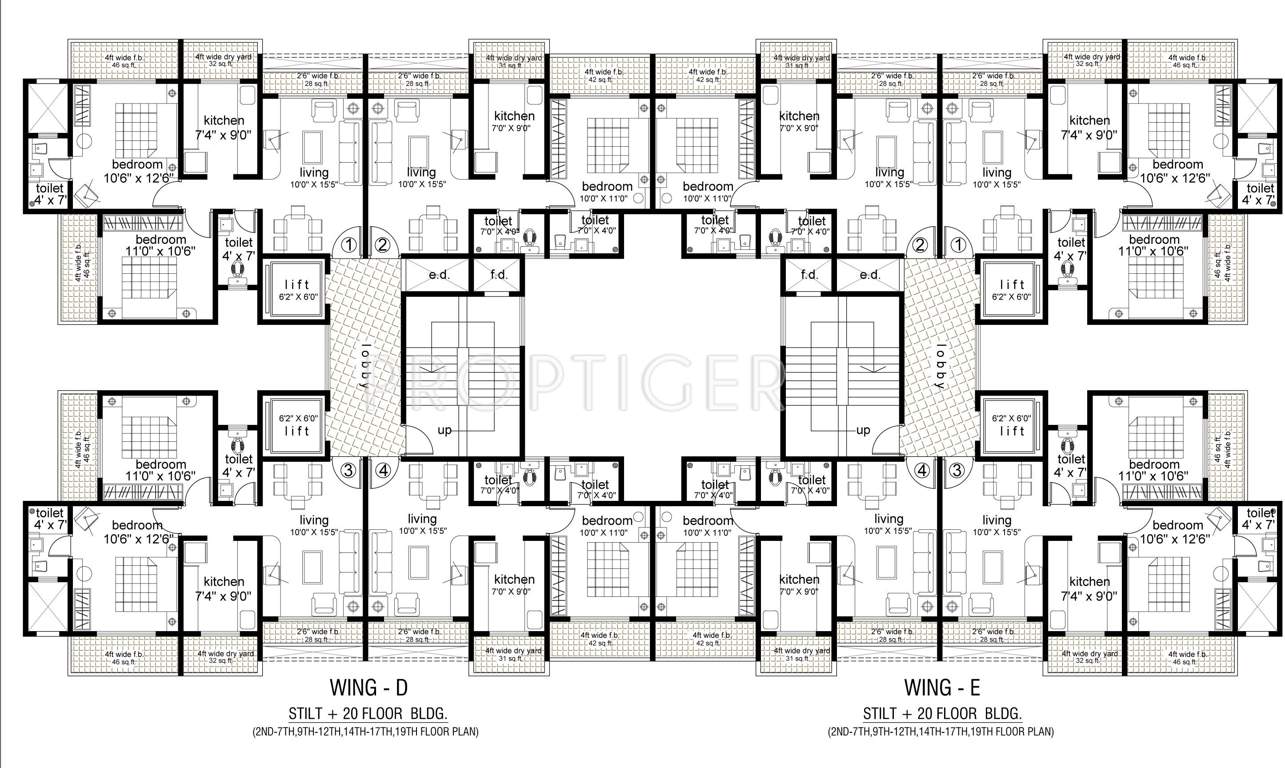 residency Images for Cluster Plan of Mayuresh Group Residency