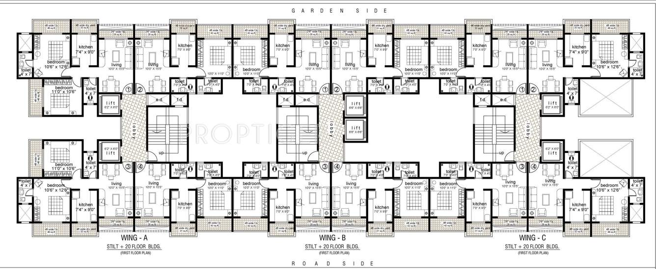  residency Images for Cluster Plan of Mayuresh Group Residency