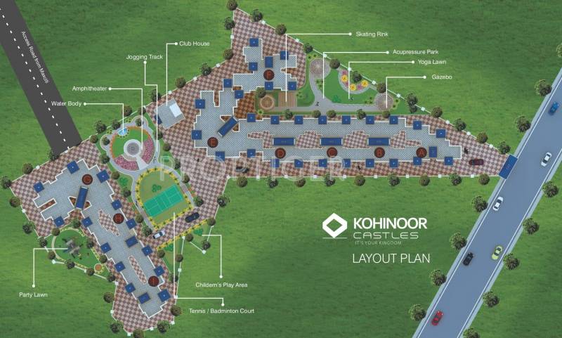 Images for Layout Plan of Kohinoor Castles