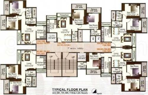  hira-laxmi-heights Hira Laxmi Heights Cluster Plan