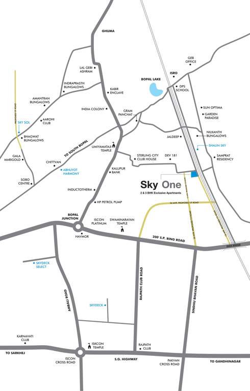sky one Images for Location Plan of Saanvi Sky One
