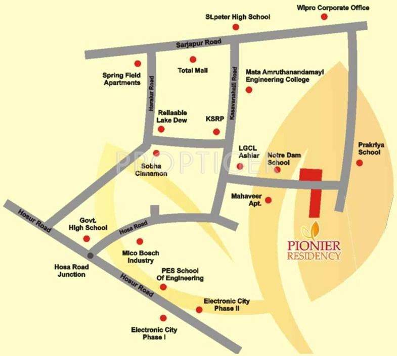  residency Images for Location Plan of Pionier Residency