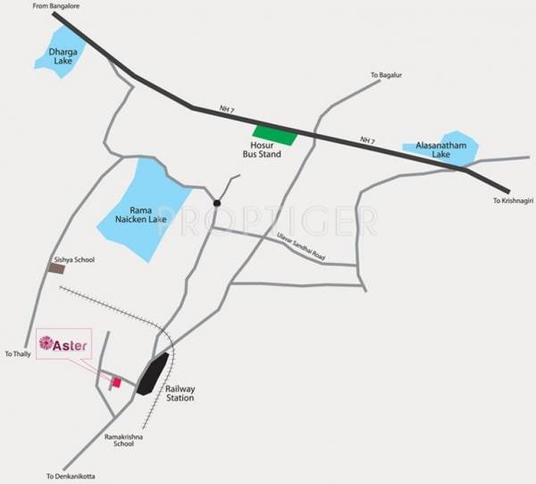 Neo Heights Builders Aster Location Plan