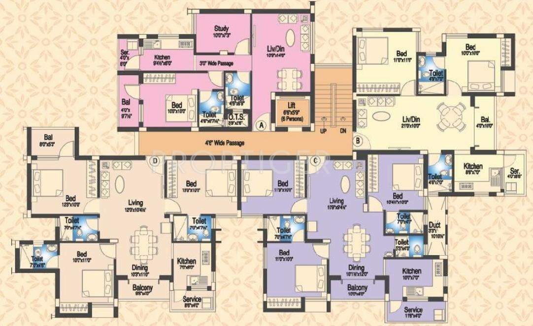  meadows Images for Cluster Plan of Sreerosh Meadows
